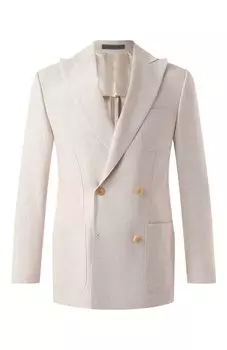 Пиджак изо льна и шерсти Corneliani