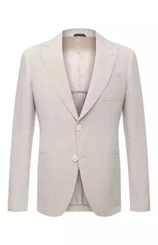 Пиджак изо льна и вискозы Giorgio Armani