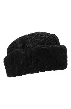 Пилотка с отворотом из каракульчи FurLand