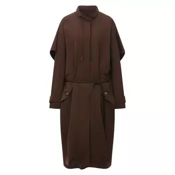 Плащ из хлопка и шелка Petar Petrov