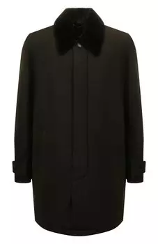 Плащ с меховой подкладкой Andrea Campagna