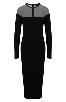 Платье-футляр из смеси кашемира и шелка Tom Ford