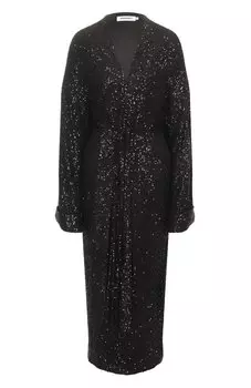 Платье-халат с отделкой пайетками Pervert