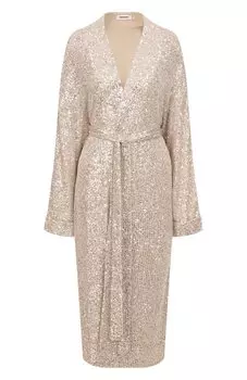 Платье-халат с отделкой пайетками Pervert