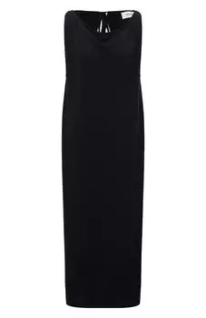 Платье из хлопка и кашемира Yves Salomon