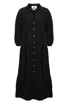 Платье из хлопка и льна PEARL&CAVIAR