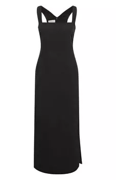 Платье из хлопка и льна Dries Van Noten