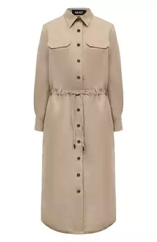 Платье из хлопка и льна MVST