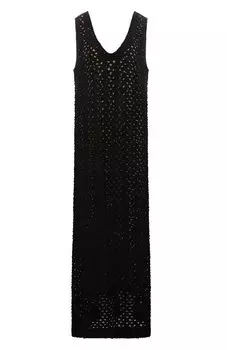 Платье из хлопка и льна Brunello Cucinelli