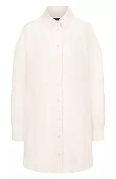 Платье из хлопка и льна 7 For All Mankind