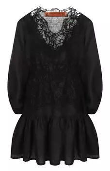 Платье из хлопка и льна Ermanno Scervino