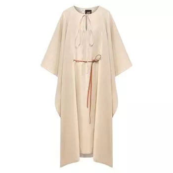 Платье из хлопка и льна Loewe x Paula's Ibiza Loewe