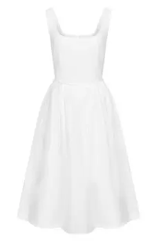 Платье из хлопка и шелка 12 STOREEZ