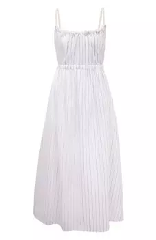 Платье из хлопка и шелка Erika Cavallini