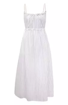 Платье из хлопка и шелка Erika Cavallini