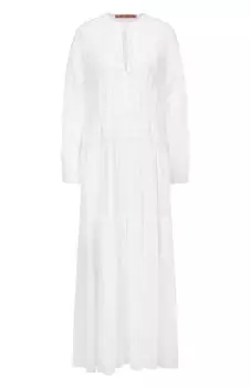 Платье из хлопка и шелка Ermanno Scervino