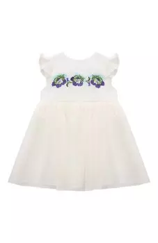 Платье из хлопка и шелка Etro