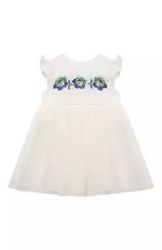 Платье из хлопка и шелка Etro