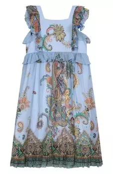 Платье из хлопка и шелка Etro