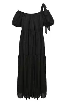 Платье из хлопка и шелка More Noir