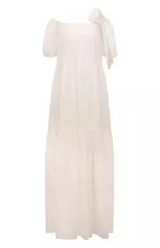 Платье из хлопка и шелка More Noir