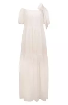 Платье из хлопка и шелка More Noir