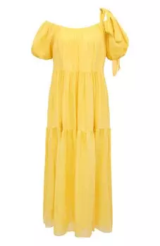 Платье из хлопка и шелка More Noir