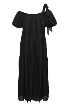 Платье из хлопка и шелка More Noir