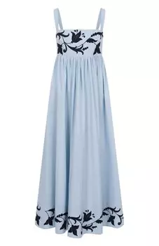 Платье из хлопка и шелка MVST