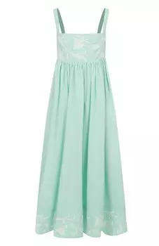 Платье из хлопка и шелка MVST