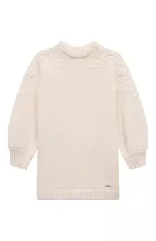 Платье из хлопка и шерсти Chlo