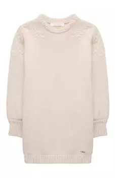 Платье из хлопка и шерсти Chlo