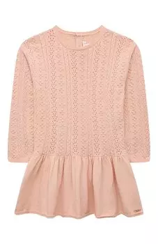 Платье из хлопка и шерсти Chlo