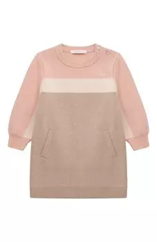 Платье из хлопка и шерсти Chlo