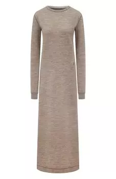 Платье из хлопка и шерсти Jil Sander