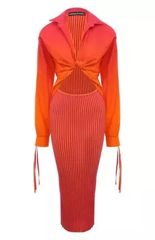 Платье из хлопка и вискозы ANDREADAMO