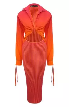 Платье из хлопка и вискозы ANDREADAMO