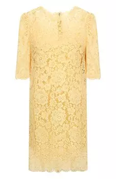 Платье из хлопка и вискозы Dolce & Gabbana