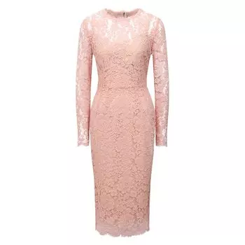 Платье из хлопка и вискозы Dolce &amp; Gabbana