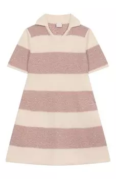 Платье из хлопка и вискозы Eleventy