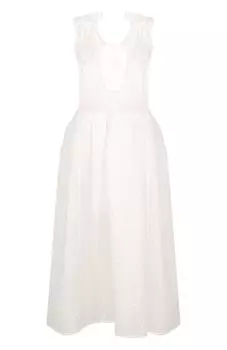 Платье из хлопка и вискозы Maurizio