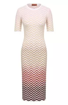 Платье из хлопка и вискозы Missoni