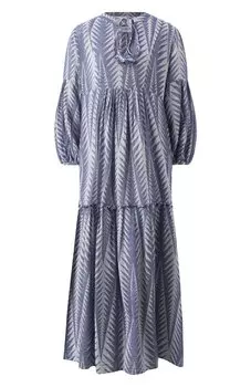 Платье из хлопка и вискозы PEARL&CAVIAR