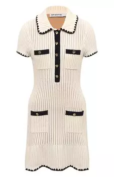 Платье из хлопка и вискозы self-portrait