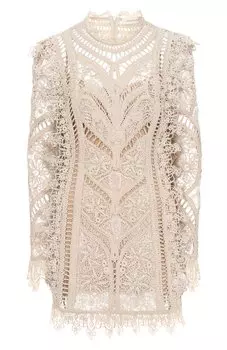 Платье из хлопка и вискозы Zimmermann