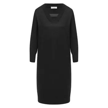 Платье из кашемира и шелка Brunello Cucinelli