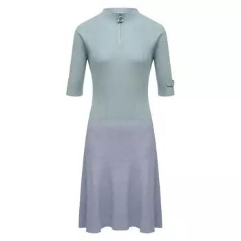 Платье из кашемира и шелка Lanvin