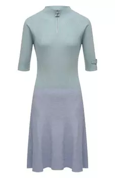 Платье из кашемира и шелка Lanvin