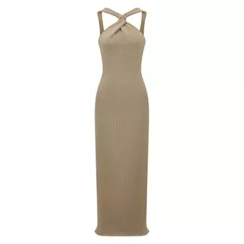 Платье из шелка и хлопка Erika Cavallini