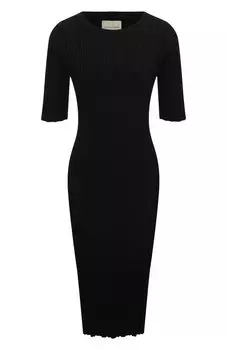 Платье из шелка и хлопка Loulou Studio